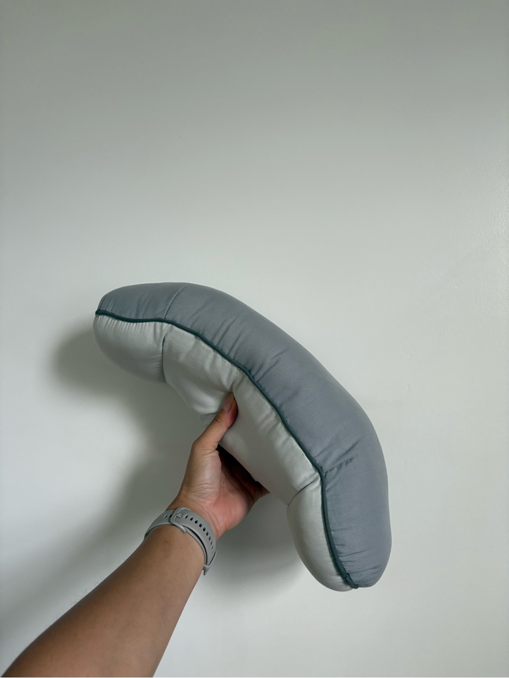 Neutral Gray Bolster Ostrichpillow for American Airlines - Picture 2 of 3